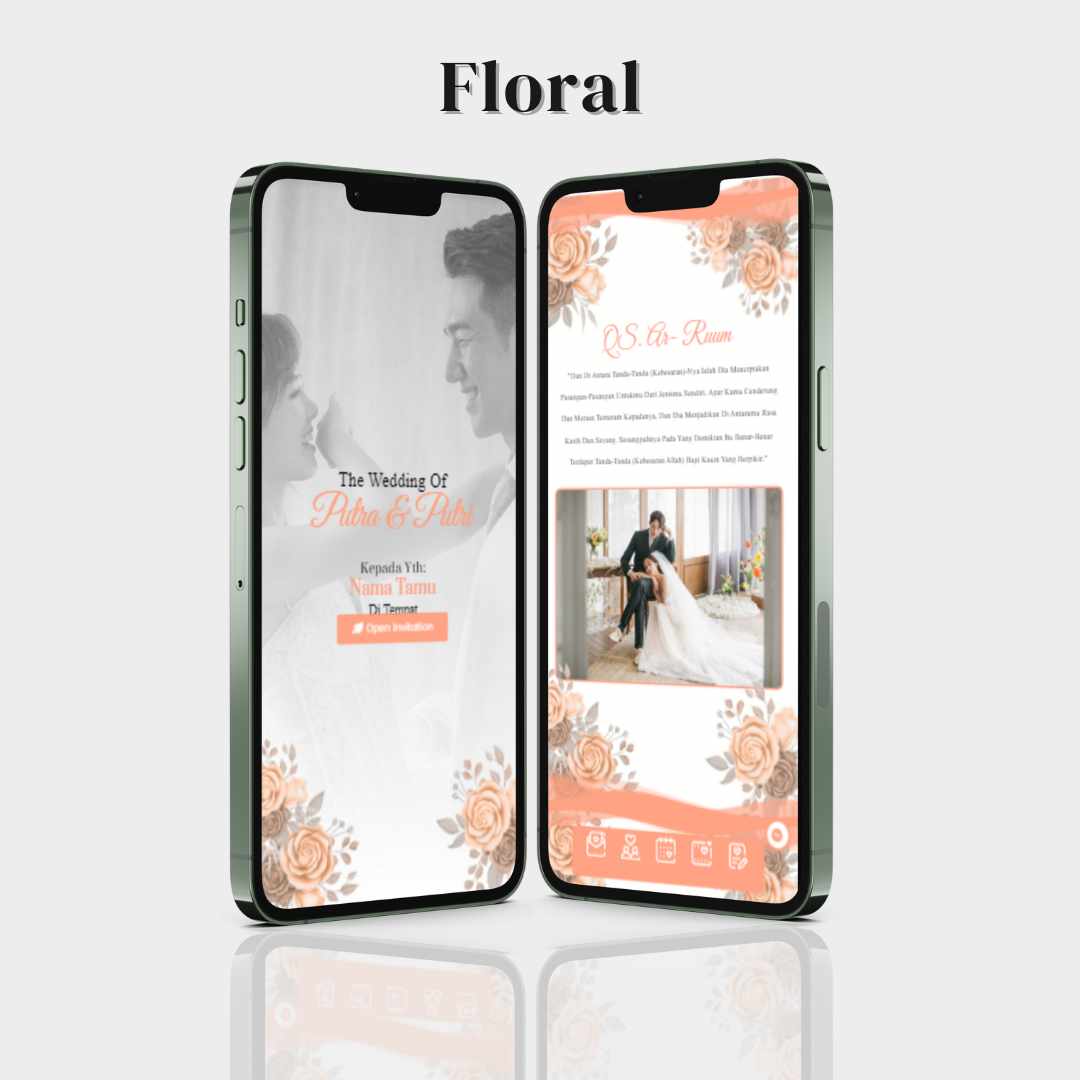 Preview Template Floral Pixinvite 1
